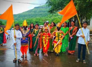 व्हि के डी विद्यालयात आषाढी एकादशी निमित्ताने विठ्ठलनामाचा जयघोष